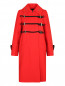 Пальто из шерсти с металлической фурнитурой Nina Ricci  –  Общий вид