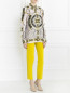 Укороченные брюки прямого кроя Versace Collection  –  Модель Общий вид