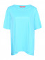 Комбинированная футболка свободного кроя Marina Rinaldi  –  Общий вид
