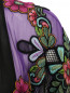 Туника из шелка с цветочным узором Alberta Ferretti  –  Деталь