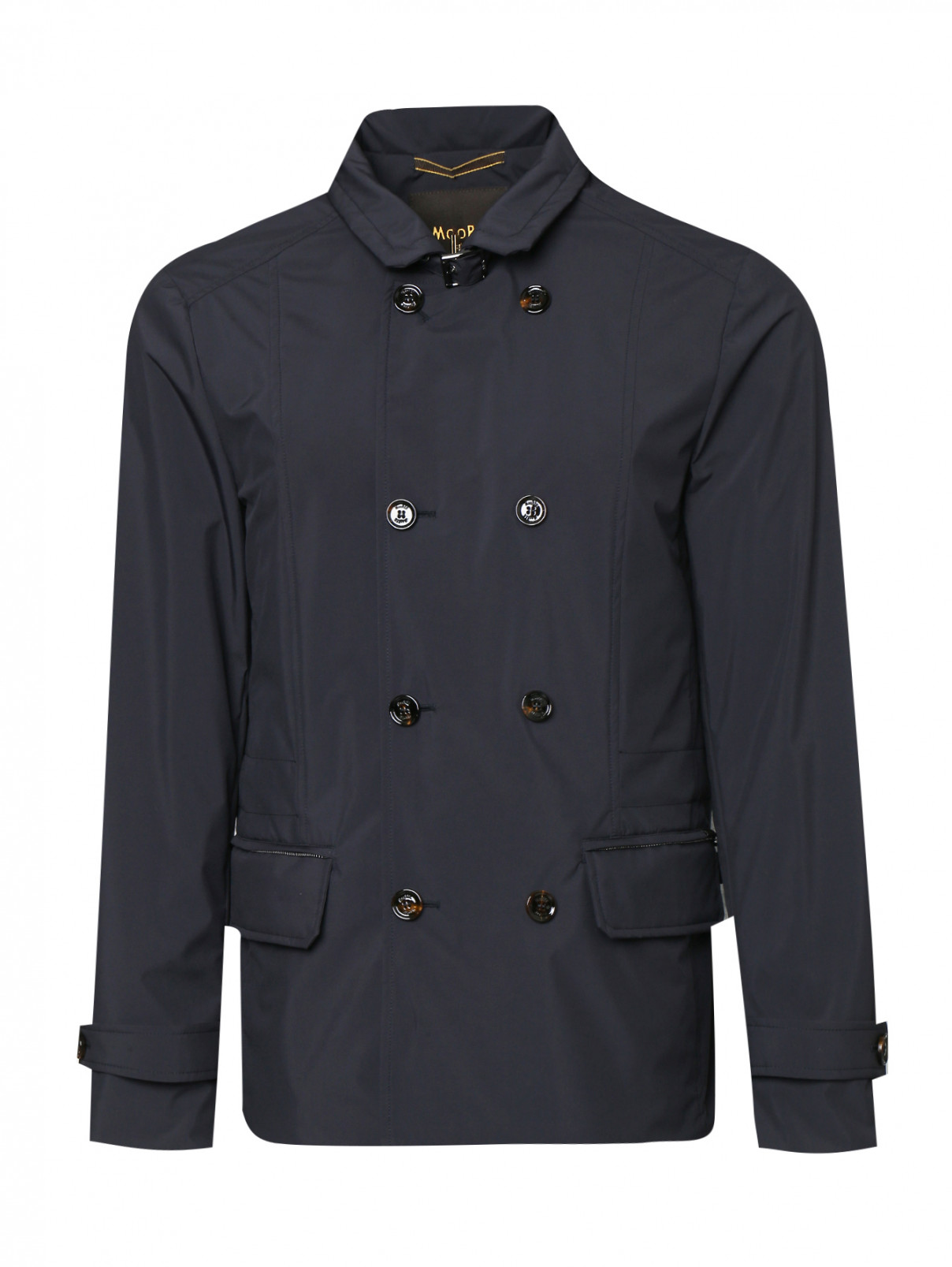 Двубортная куртка с карманами Moorer  –  Общий вид  – Цвет:  Синий