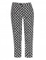 Укороченные брюки из хлопка с узором Marina Rinaldi  –  Общий вид