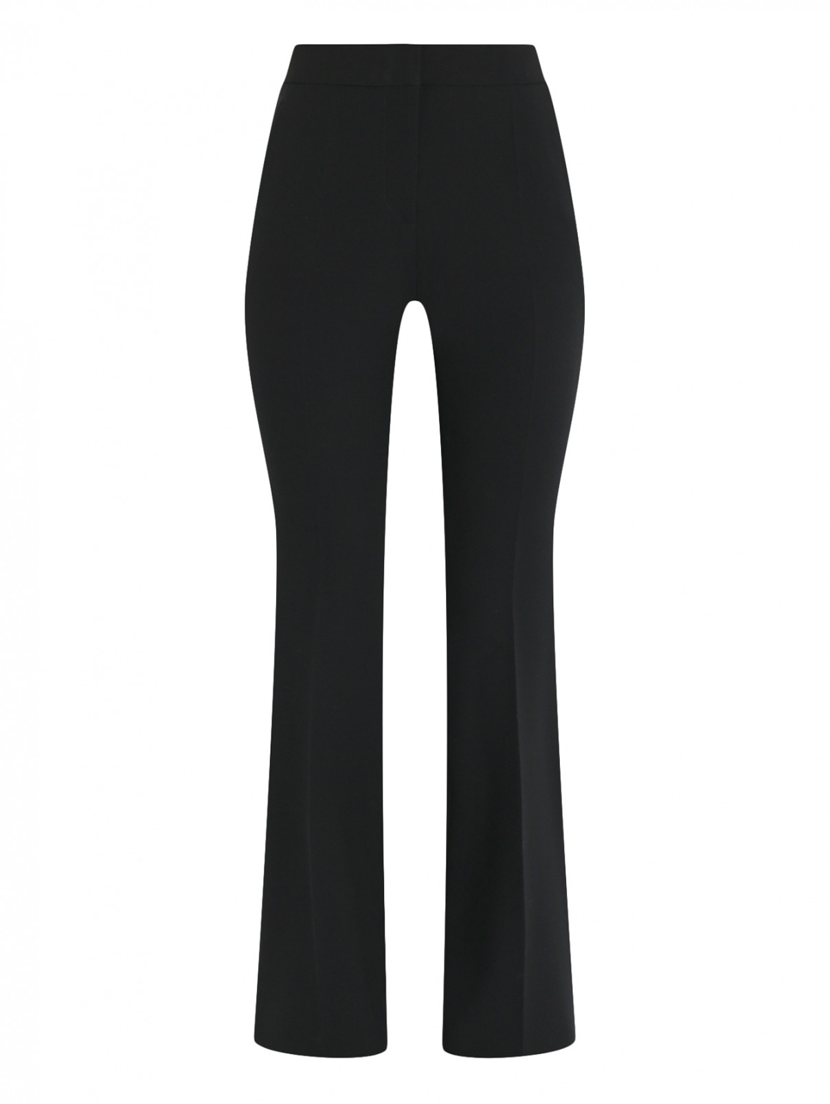 Брюки прямого кроя Moschino Couture  –  Общий вид  – Цвет:  Черный