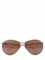 Солнцезащитные очки в оправе из металла Emporio Armani  –  Общий вид