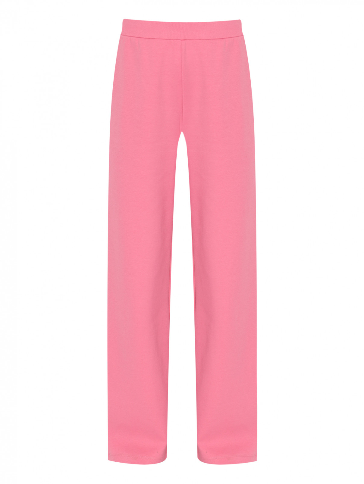 Трикотажные брюки на резинке Max Mara  –  Общий вид  – Цвет:  Розовый