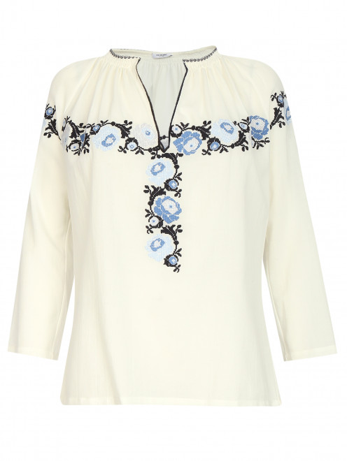 Блуза из хлопка с вышивкой  Vilshenko - Общий вид
