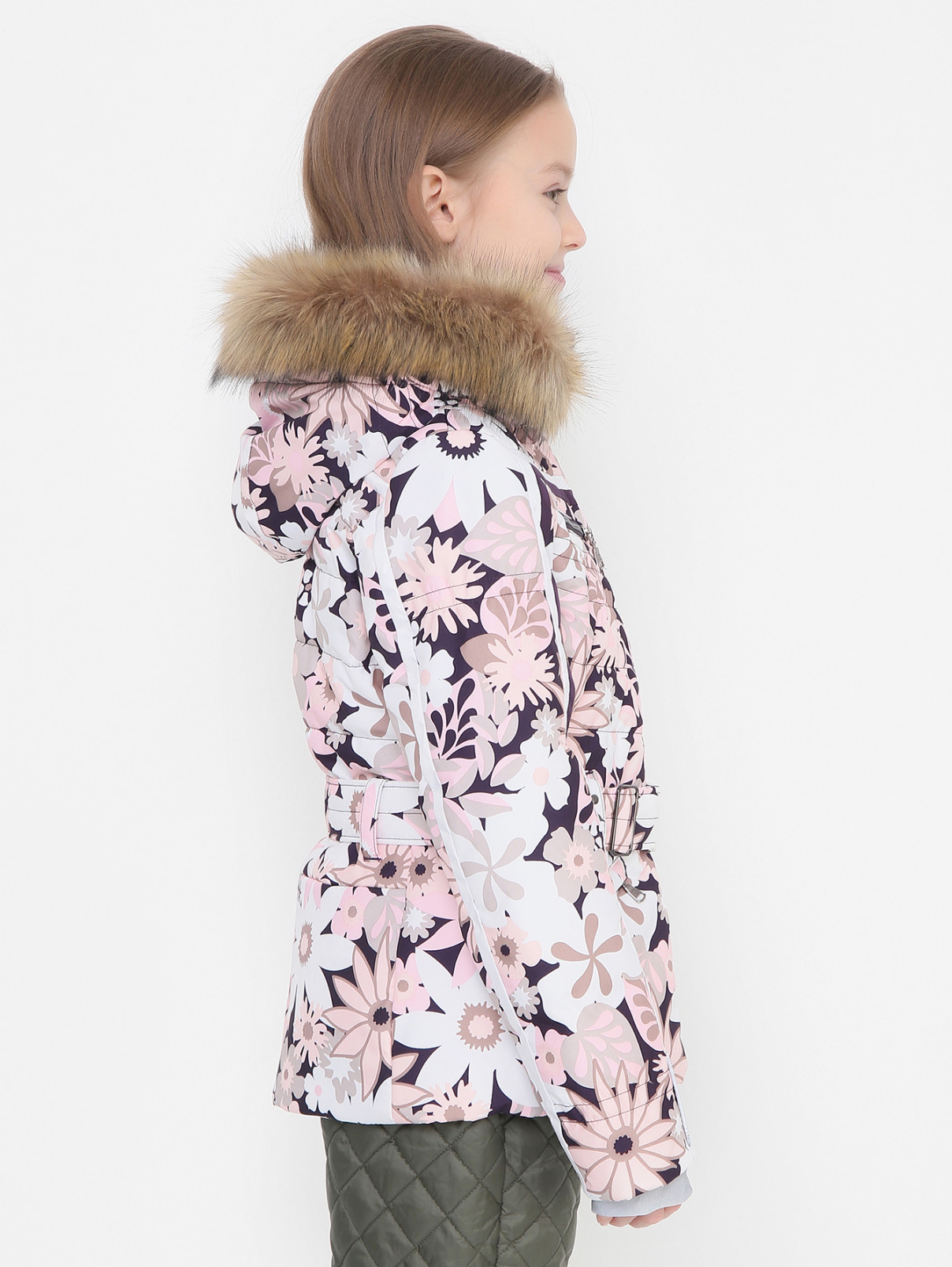 Горнолыжная куртка с узором и капюшоном Poivre Blanc  –  МодельВерхНиз2  – Цвет:  Узор