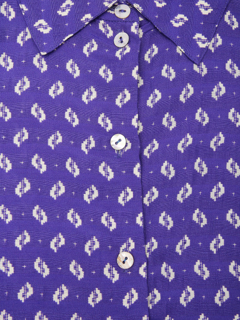 Блуза с контрастным узором - Деталь1