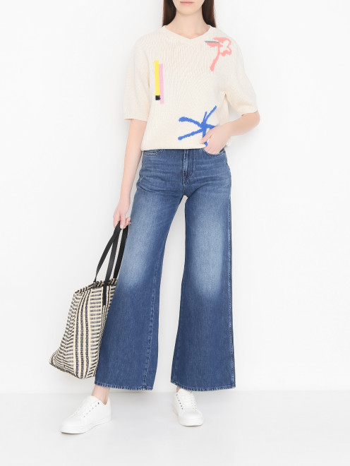Хлопковый джемпер с короткими рукавами Weekend Max Mara - МодельОбщийВид
