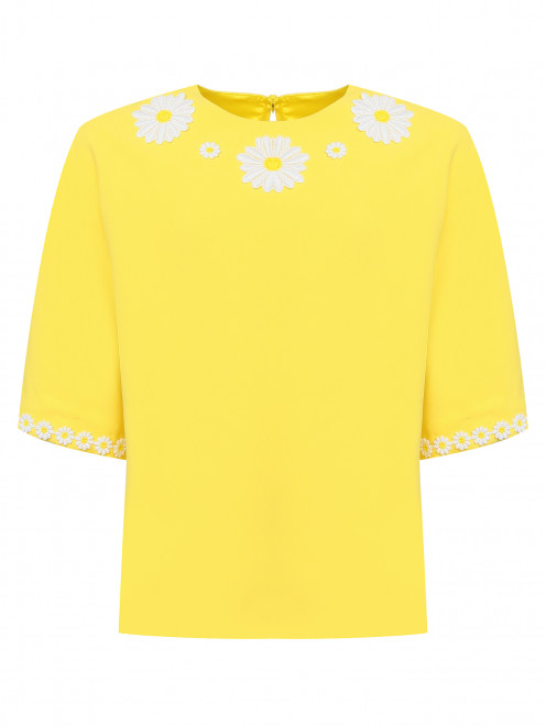 Блуза свободного кроя с вышивкой Dolce & Gabbana - Общий вид