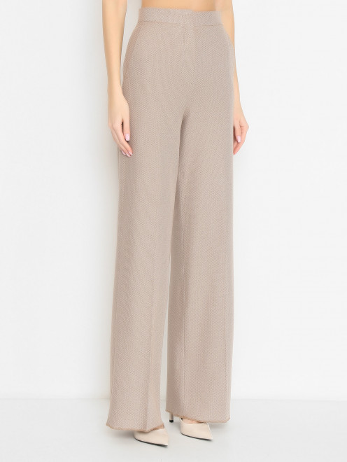 Трикотажные брюки с карманами Max Mara - МодельВерхНиз