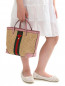 Плетеная сумка на коротких ручках Gucci  –  Модель Верх-Низ