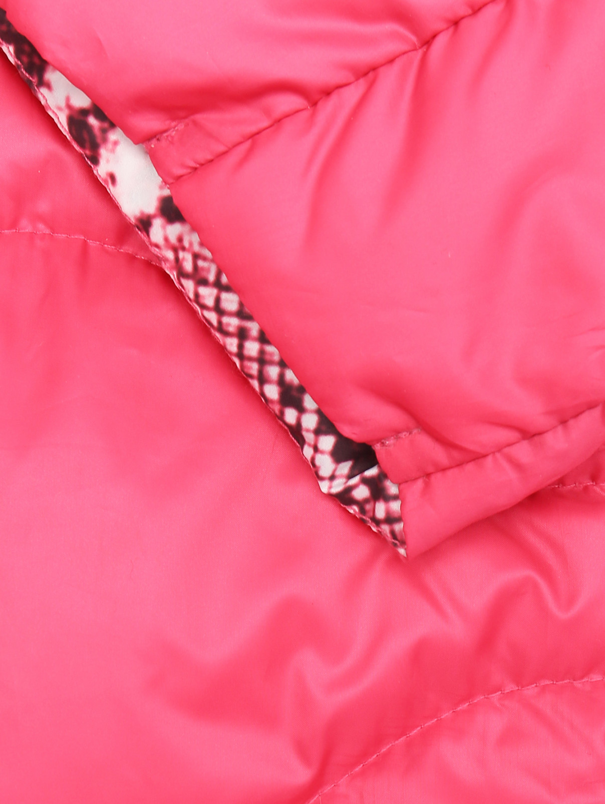 Куртка однотонная на молнии с капюшоном Max&Co  –  Деталь1  – Цвет:  Розовый