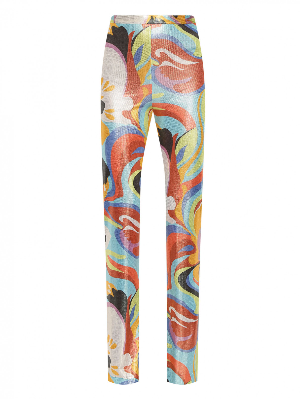 Расклешенные брюки с узором Etro  –  Общий вид  – Цвет:  Мультиколор
