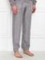 Пижамные штаны на резинке с карманами Nero Perla  –  МодельВерхНиз
