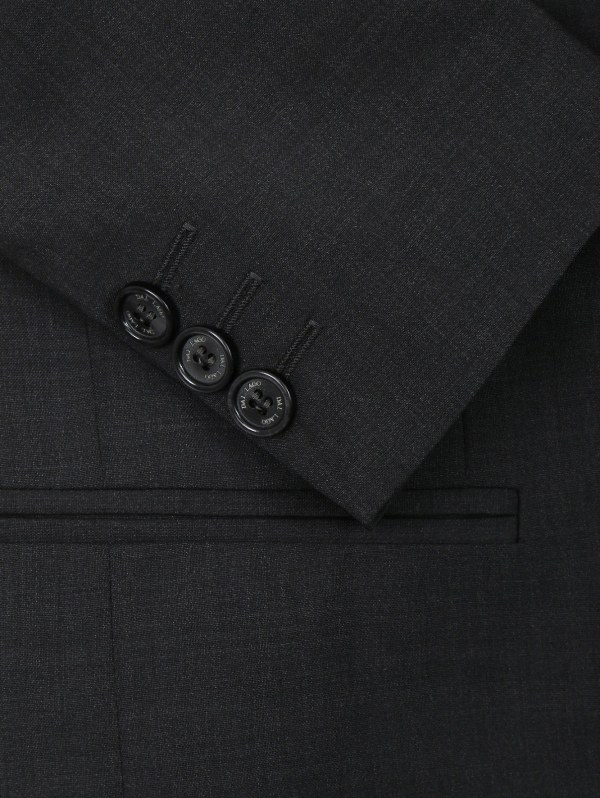 Классический пиджак из шерсти Dal Lago  –  Деталь  – Цвет:  Серый