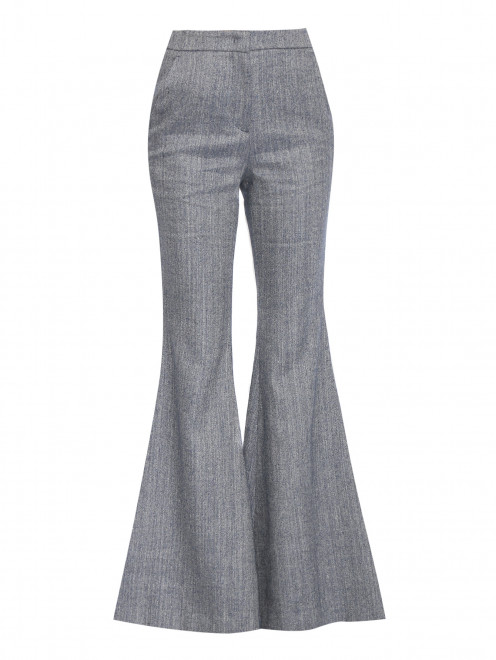 Расклешенные брюки из хлопка и льна LARDINI - Общий вид