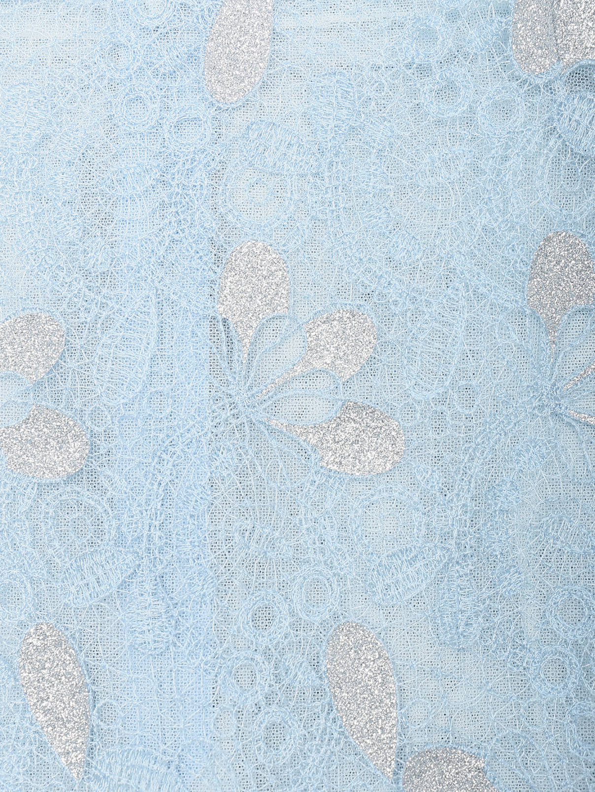 Платье с вышивкой Ermanno Scervino  –  Общий вид  – Цвет:  Синий