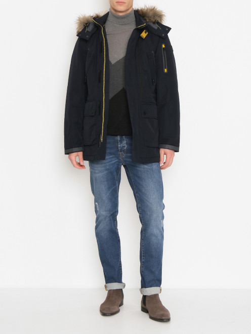 Куртка на молнии с капюшоном и карманами S.Oliver - МодельОбщийВид