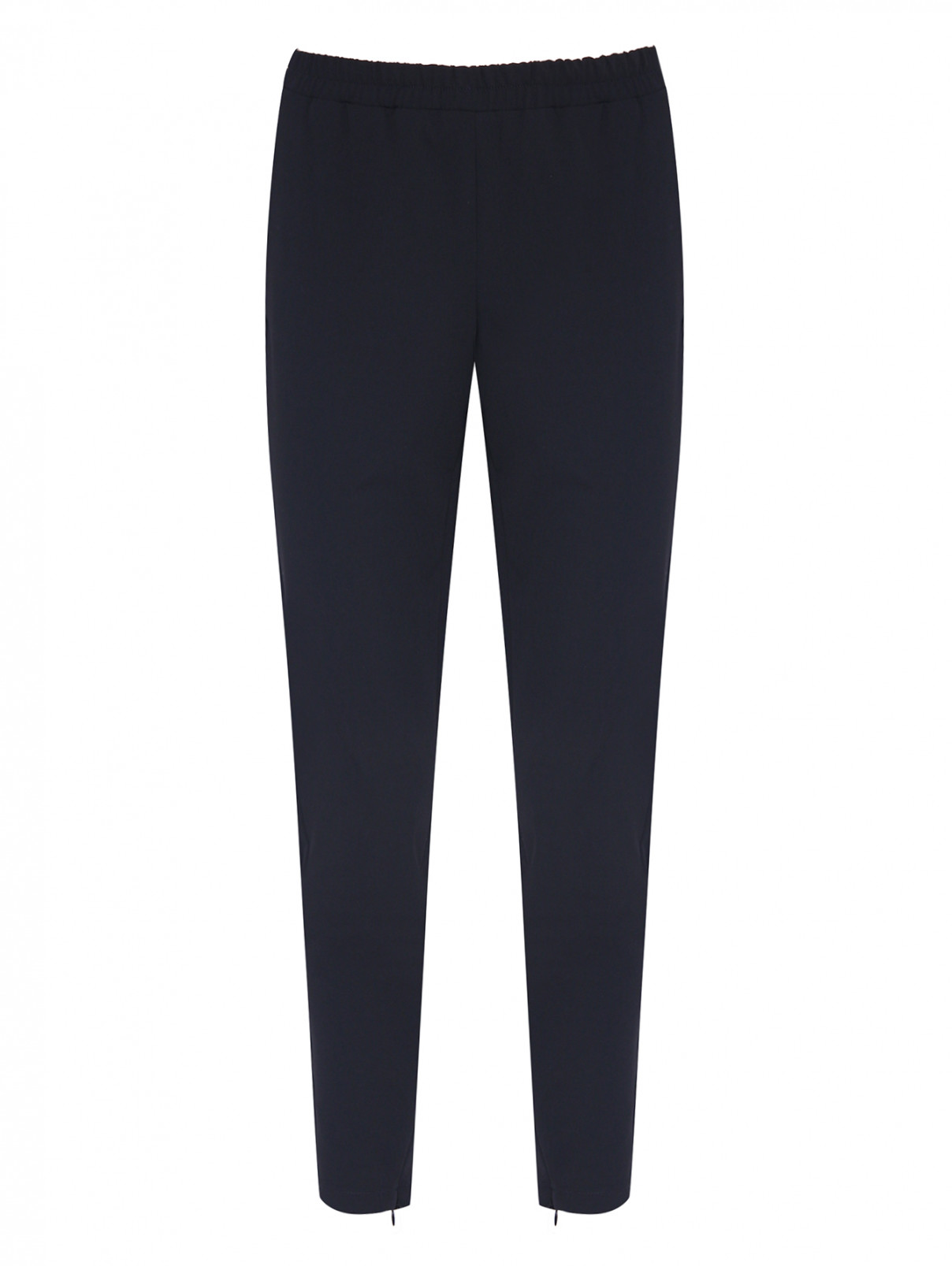 Зауженные брюки на резинке Love Moschino  –  Общий вид  – Цвет:  Черный