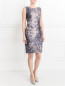 Платье-футляр из хлопка с узором Max Mara  –  Модель Общий вид