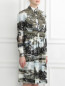 Платье-миди из хлопка с узором Antonio Marras  –  Модель Верх-Низ