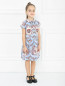 Платье хлопковое с цветочным узором Gucci  –  МодельВерхНиз
