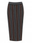 Трикотажная юбка-карандаш из шерсти с узором "полоска" Antonio Marras  –  Общий вид