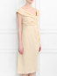 Платье из льна с драпировкой Alberta Ferretti  –  Модель Верх-Низ
