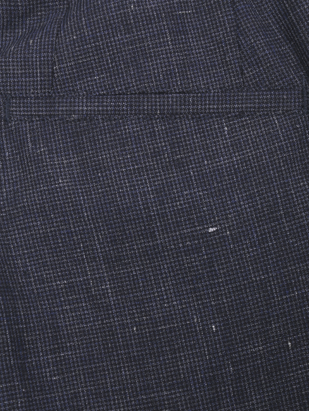 Брюки из льна и шерсти LARDINI  –  Деталь1  – Цвет:  Синий
