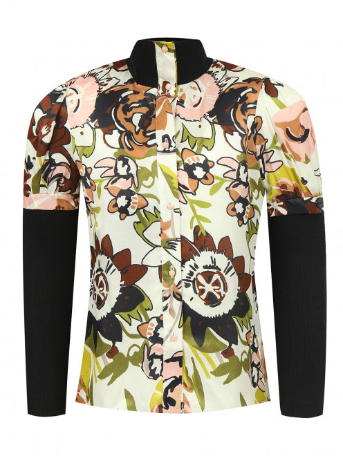  Блуза с растительным узором - Общий вид