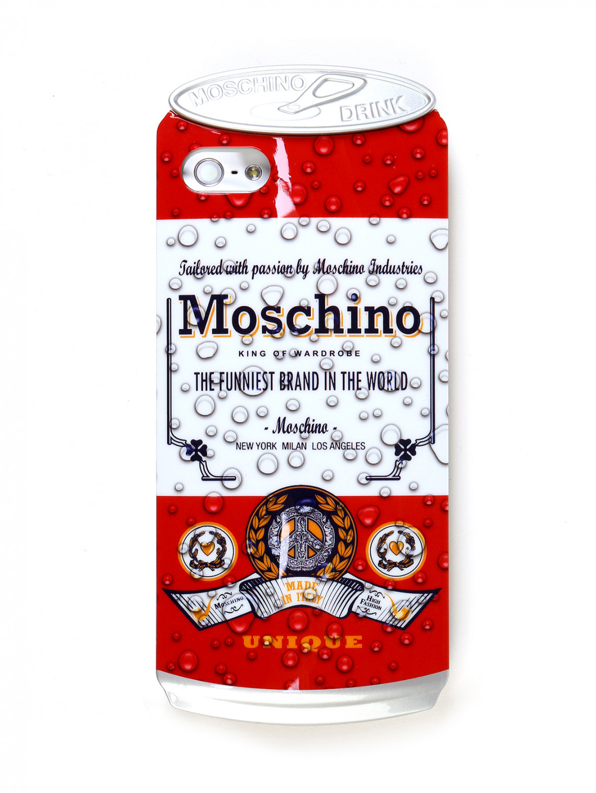 Чехол для iPhone 5/5S Moschino  –  Общий вид  – Цвет:  Красный