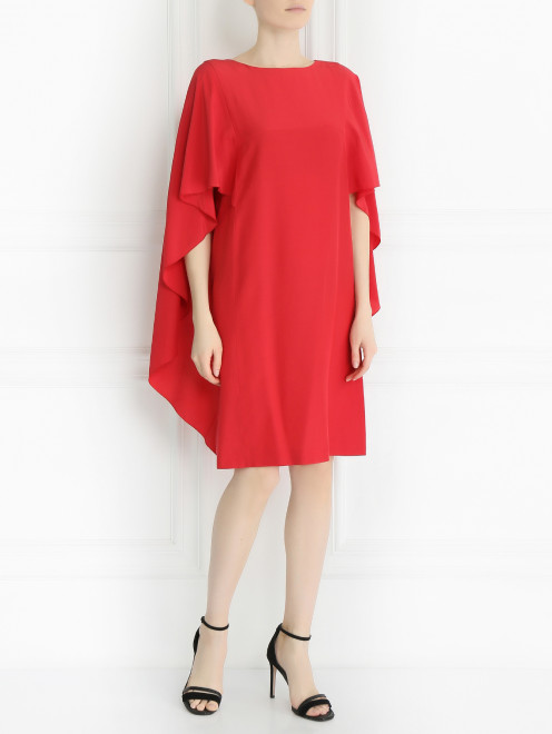 Платье свободного кроя из шелка Alberta Ferretti - Модель Общий вид