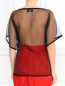 Блуза с коротким рукавом и прозрачной отделкой Jean Paul Gaultier  –  Модель Верх-Низ1