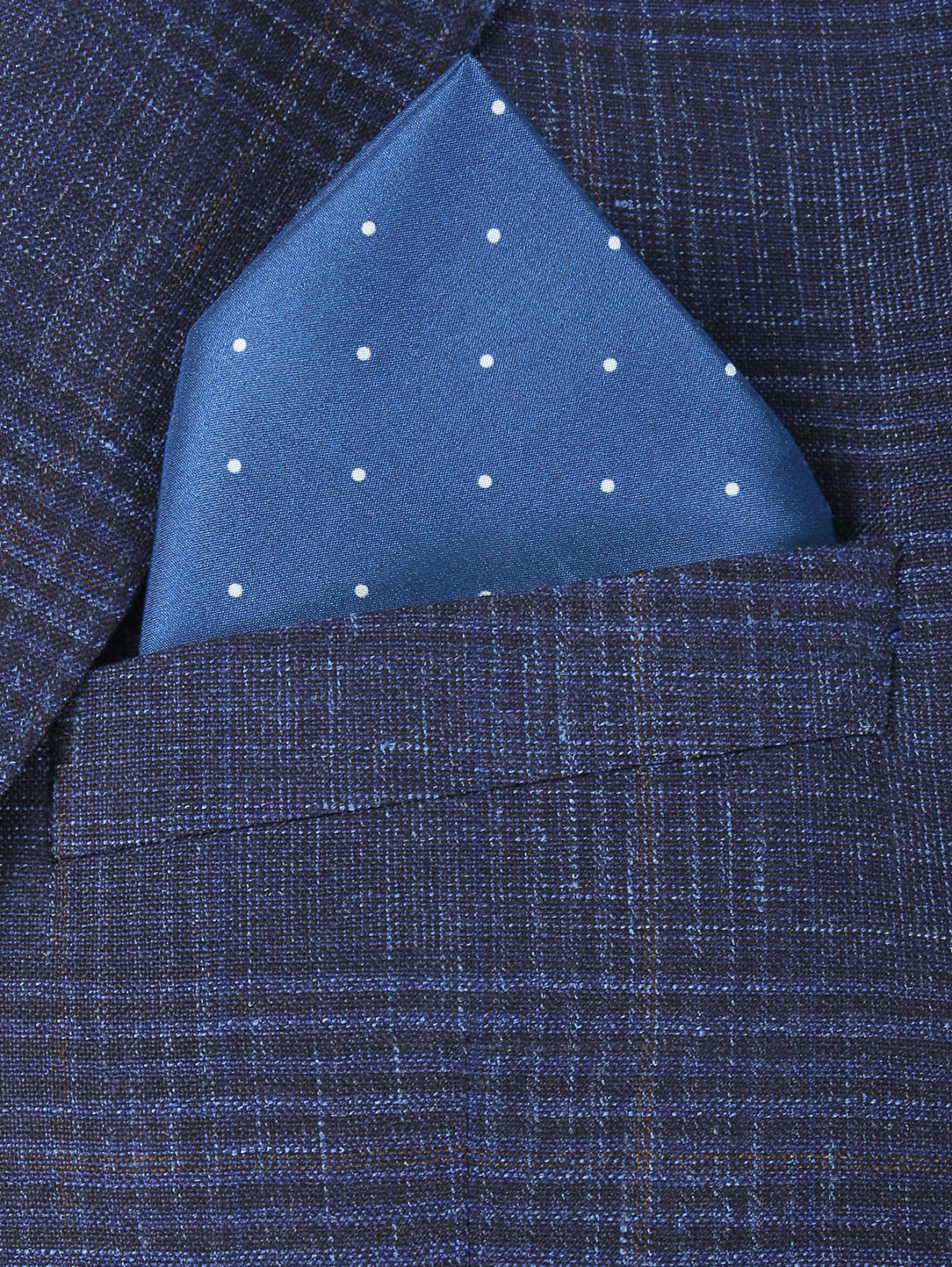 Платок из шелка Boss  –  Модель Общий вид  – Цвет:  Синий