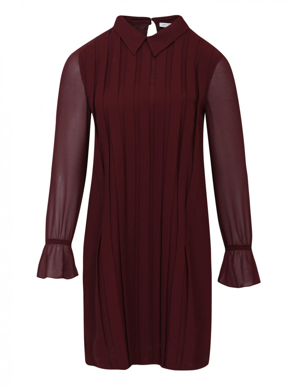Платье-мини  с длинным рукавом Les Petites...  –  Общий вид  – Цвет:  Красный