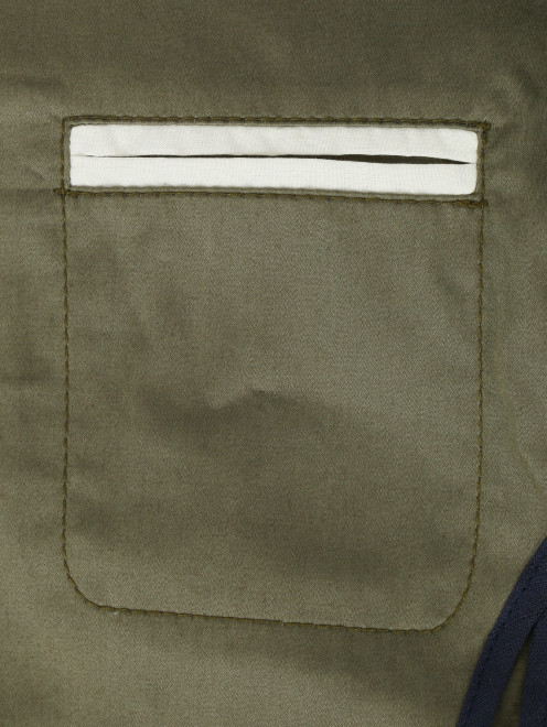 Пиджак из хлопка с накладными карманами - Деталь1