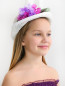Шляпа из соломы с цветочным декором Aletta  –  Модель Общий вид