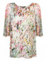 Блуза с цветочным узором Marina Rinaldi  –  Общий вид