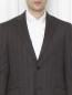 Пиджак однобортный из шерсти с узором "полоска" Etro  –  МодельОбщийВид1