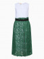 Платье из хлопка с кружевной юбкой Erika Cavallini  –  Общий вид