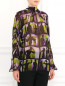 Блуза свободного кроя с узором Jean Paul Gaultier  –  Модель Верх-Низ