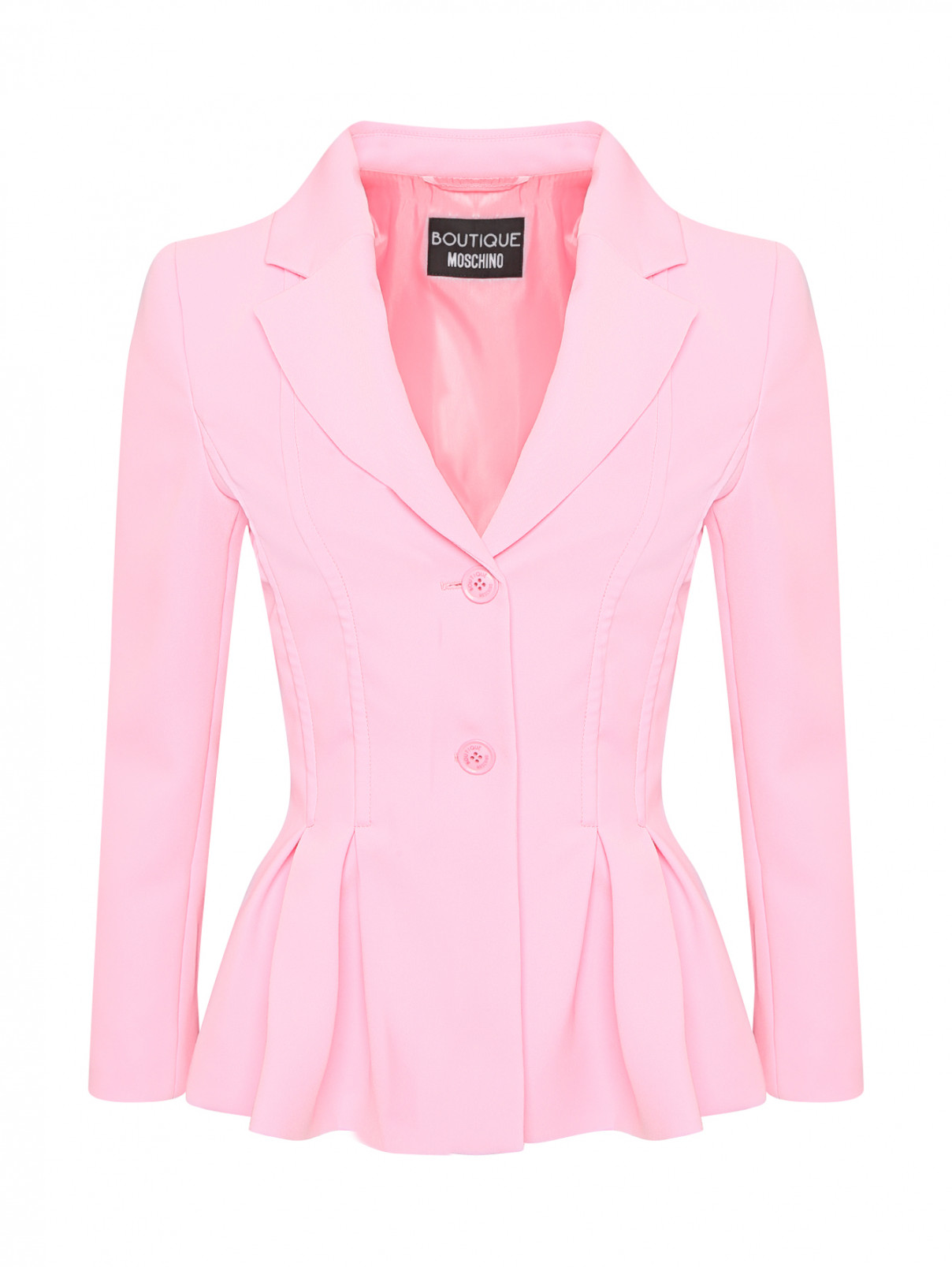 Жакет с защипами Moschino Boutique  –  Общий вид  – Цвет:  Розовый