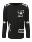 Лонгслив с контрастным принтом Moschino  –  Общий вид