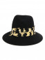 Шляпа из шерсти декорированная перьями Eugenia Kim  –  Обтравка2
