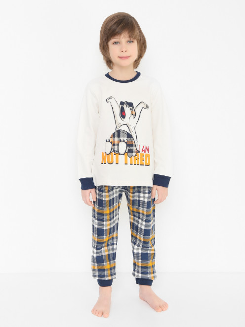 Хлопковая пижама с брюками Chicco - МодельОбщийВид