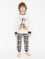 Хлопковая пижама с брюками Chicco  –  МодельОбщийВид