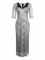 Платье из кружева металлик с контрастной аппликацией Antonio Marras  –  Общий вид