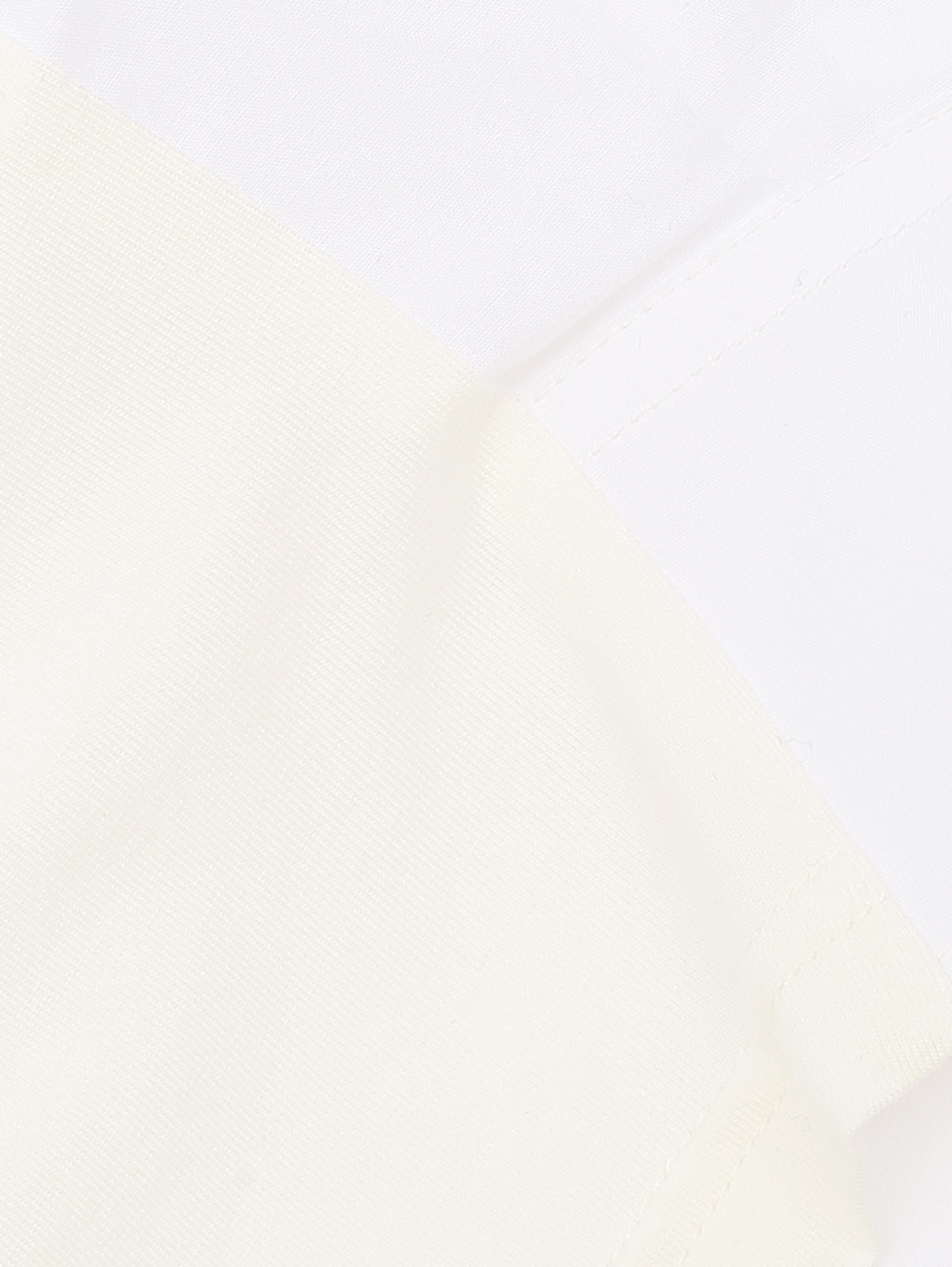 Комбинированная рубашка с короткими рукавами Dorothee Schumacher  –  Деталь1  – Цвет:  Белый