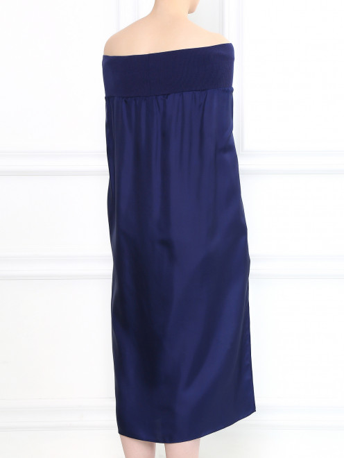 Платье свободного фасона из шелка на резинке  - Модель Верх-Низ1